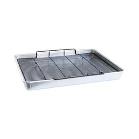 35702m Branded Oven Bacon Pan Extra Large Aluminum Crisping Tray Roast Meat Fries Durable