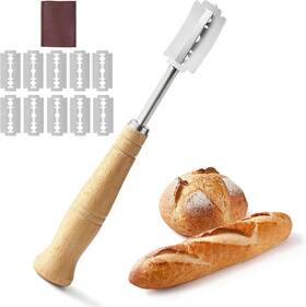Branded 610625581664 Lccowot Bread Lame Stainless Steel Dough Scoring Tool Premium Sour