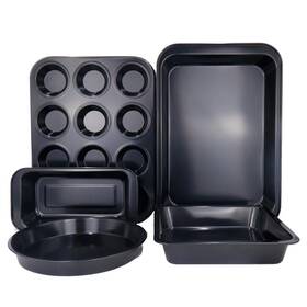 Cpan6 Branded01 313095974959 5pcs Non-stick Bakeware Sets Carbon Steel Cake Pan Baking Pans Tray Cookie Shee