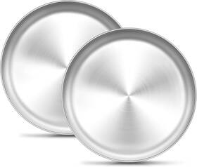 Branded01 445048136107 Teamfar 9 Inch Pizza Pan Set Of 2 Stainless Steel Small Crispy Tray Roun Branded01 445048136107 Teamfar 9 Inch Pizza Pan Set Of 2 Stainless Steel Small Crispy Tray Roun
