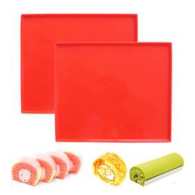 Brianver 782896241636 Swiss Roll Cake Mat - Flexible Multipurpose Silicone Sheet Nonstick Jelly