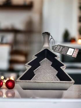 Mac36202 Brooklyn Steel Co Novelty Cast Iron Cookie Skillet Christmas Pine Tree