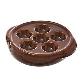 Browne Foodservice 065506040462 6-hole Escargot Plate Browne Foodservice 065506040462 6-hole Escargot Plate
