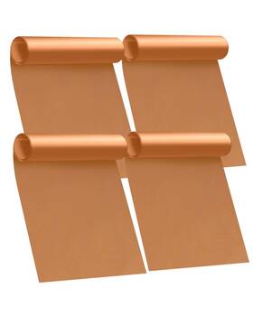 Copper4 Buself Oven Liners For Bottom Of 4 Pack Large Heavy Duty Mats 17 Inch X 25 R