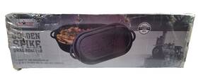 Camp Chef 033246215808 Golden Spike Oval Roaster 12 Quart 18 Inch With Lid