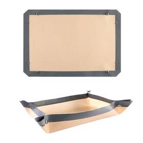 Baking-00374-l Candeal 1 Pc Silicone Fiber Baking Mat With Buckle No Leak And Non Stick Corners Snap
