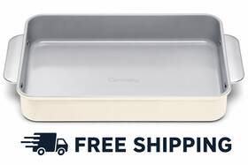 Caraway 313042616673 Non-stick Ceramic Rectangle Pan 9x13 Baking Dish Cream Bakeware Caraway 313042616673 Non-stick Ceramic Rectangle Pan 9x13 Baking Dish Cream Bakeware