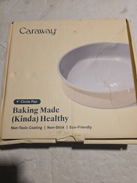 Caraway 313114546518 9 Inch Circle Pan - Non-stick Ceramic Coating Free From Forever Chemicals