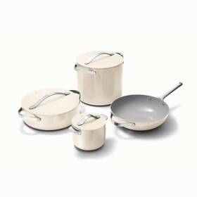 Caraway 810118301391 8pc Cookware Set Petite Cooker Rondeau Stock Pot 12 Inch Stir Fry Cw-vset Caraway 810118301391 8pc Cookware Set Petite Cooker Rondeau Stock Pot 12 Inch Stir Fry Cw-vset