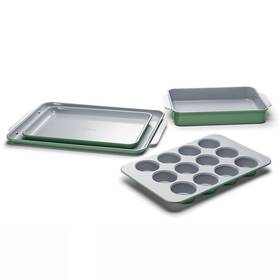 91368912 Caraway Home Non-stick Ceramic Muffin Pan Sage Bakeware Set With