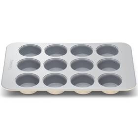 91368923 Caraway Home 10.04 Inch Nonstick Ceramic Muffin Pan Cream Aluminized Steel