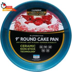 1-4124-8b Casaware 313048145108 Ceramic Coated Nonstick 9-inch Round Pan Blue Granite