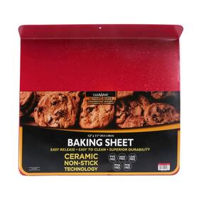 6012-7r Casaware Toaster Oven 12 X 11-inch Baking Sheet With A 1.5-inch Handle Red Granite