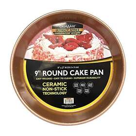 Casaware 819124020302 Ceramic Coated Nonstick 9-inch Round Pan Rose Gold