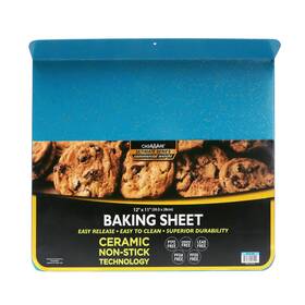 Casaware 819124021590 Toaster Oven Baking Sheet 12 Inch X10 With 1.5 Handle Blue Granite Nonstick