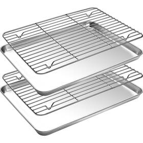 Cekee 791809107075 Baking Sheet And Cooling Rack Set 4pcs Stainless Steel Cookie Sheets For Cekee 791809107075 Baking Sheet And Cooling Rack Set 4pcs Stainless Steel Cookie Sheets For