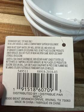 549511 Celebrate It Silicone Bowls Set Of 3 White Ramekin Style Baking Cups