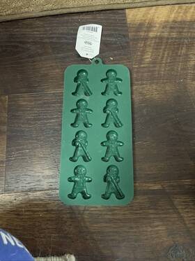 Celebrate It 847432092612 Gingerbread Man Silicone Mold Ice Cube Tray Christmas - Lot Of 7