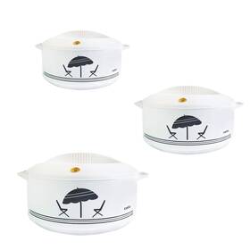 Cello 735343114922 Chef Super 3 Pcs Insulated Hot Pot Casserole Gift Set 2500ml 850ml 1500ml