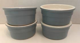 B1066 Cermer Lot Of 4 - Cermer.com Oz Sky Blue Ramekins Baking Br L E Custard Dessert Cups