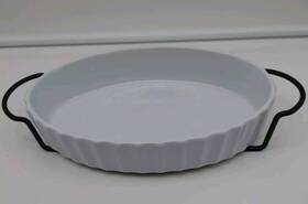 62533 Certified International Stoneware Oval Baker With Metal Rack 1.25 Qt/ 1.2 L By 62533 Certified International Stoneware Oval Baker With Metal Rack 1.25 Qt/ 1.2 L By