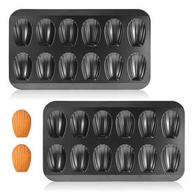 G12-002 Cggyyz 2 Pack Madeleine Pans Nonstick Shell Baking Mold For Cake Cookie