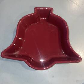 93-be22 Chantal Burgundy Bell Shape 1 1/4 Quart Baking/serving Casserole Dish 93-be22 Chantal Burgundy Bell Shape 1 1/4 Quart Baking/serving Casserole Dish