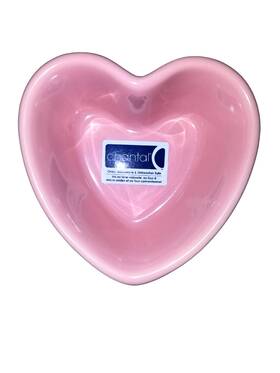93-hb10 Chantal Ramekin Pink Heart Shaped 1 Cup Bakeware Stoneware 93-hb10 Chantal Ramekin Pink Heart Shaped 1 Cup Bakeware Stoneware