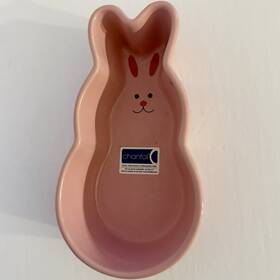 93-rborg13 Chantal Bakeware Pink Easter Bunny Rabbit Baking Dish 2 Cup New 93-rborh1