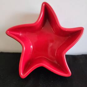 93-stw12 Chantal Star Shaped Dish Mold Red 1 Cup Bake Freeze Serve
