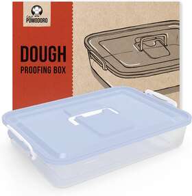 Chef Pomodoro 445037737735 Pizza Dough Proofing Box 14 X 11-inch Fits 4-6 Balls Carry Handle