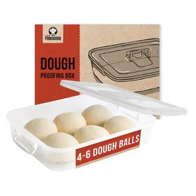 Chef Pomodoro 810116041077 Pizza Dough Proofing Box 14 X 11-inch Container Fits 4-6