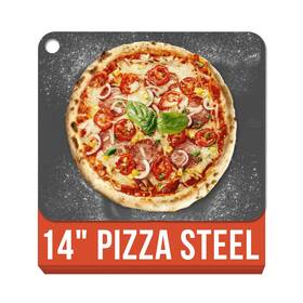 Chef Pomodoro 810116045860 Pizza Steel For Oven 14 Inch 1/4 Thick Baking