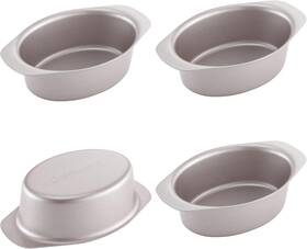 Chefmade 792332005135 Mini Cheese Cake Pan Set 3.7-inch 4pcs Non-stick Oval And Loaf Ba Chefmade 792332005135 Mini Cheese Cake Pan Set 3.7-inch 4pcs Non-stick Oval And Loaf Ba