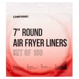 Chefman 816458025294 Disposable Air Fryer Liners Heatresistant Parchment Paper For Baskets 100 Pack 7