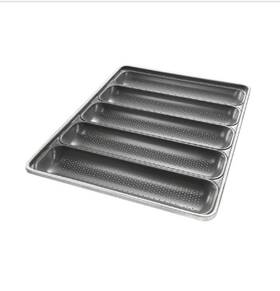 60490 Chicago Metallic Nsf Metal Bread Pans 5 Loaf Form Bagiette Subway Footlong 12