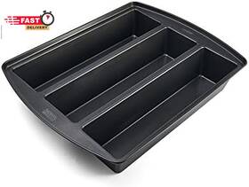 Chicago Metallic 744759822048 Professional Lasagna Trio Pan Perfect For Loaf Breads Cakes A