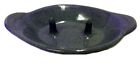 Christian Ridge Pottery Bakato Dish Baked Potato Blue Glazed Redware