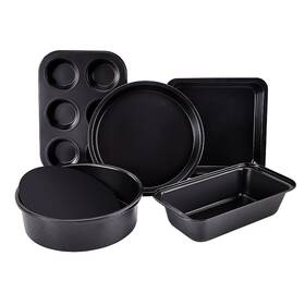Chuzhomu 774388378814 Baking Pans 5-piece Nonstick Bakeware Set With Muffin Pan Round/square Cake Chuzhomu 774388378814 Baking Pans 5-piece Nonstick Bakeware Set With Muffin Pan Round/square Cake