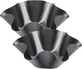 Cielasis 313036473480 2 Pack 8.5 Inch Nonstick Large Taco Shell Bowl Carbon Steel Tortilla Maker P