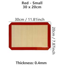 Aem-1mkl4mm-002 Cippes 1pc Silicone Baking Mat For Oven Thin 0.4mm Reusable Non Stick Heat Resistant