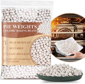 Cj-ceramicpie01 Cj-ceramicpie 313022552540 Sukh 2lb Pie Weights For Baking - Crust Ceramic Beans