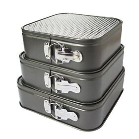 Ckbakie Square Springform Dessert Pan Nonstick Leakproof Cake Bakeware