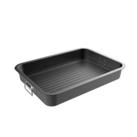 M030312 Classic Cuisine Roasting Pan Wire Rack Insert Drip Drain Fat Nonstick Over Roaster Non Stick