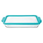 Cominhkg100466  Anchor Hocking Glass Baking Dish With Teal Truefit 076440919677