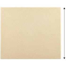 02663 Cook N Home 16 Inch X 14 5/8 Cream Rectangular Thick Pizza Grilling Baking Stone