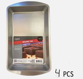 Cooking Concept 878848269626 Set Of 4 Pack 11 Inch 7 Rectangle Baking Pans Cookie Pan Brownie Non-stick Us