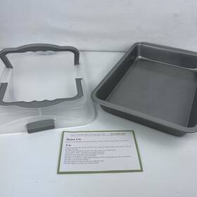 K51626 Cooks Essentials Bake And Take 9 Inch X 13 Silver Gray Cooking Pan Kitchenware K51626 Cooks Essentials Bake And Take 9 Inch X 13 Silver Gray Cooking Pan Kitchenware