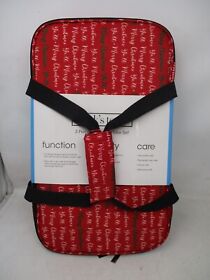 Cooks Tools 3 Piece Bake And Take Set Red Merry Christmas Yafootll Print