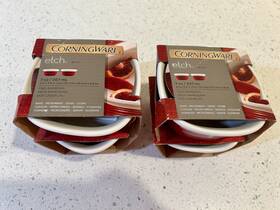Corningware 071160063396 New Set Of 4 - Etch Brick Red Ramekins 7 Oz / 207 Ml Each Ramekin Corningware 071160063396 New Set Of 4 - Etch Brick Red Ramekins 7 Oz / 207 Ml Each Ramekin